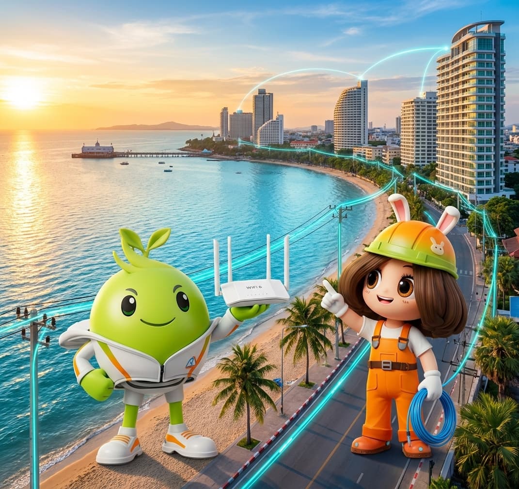 3BB เน็ตบ้านไฟเบอร์ อำเภอห้วยใหญ่ พัทยา